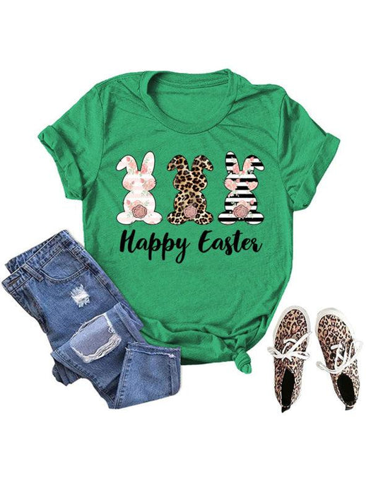 Spring Bunny Vibes Women's Graphic Print Tee