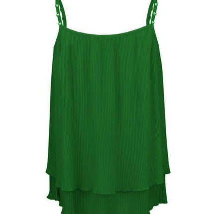 Elegant Pearl-Accented Sleeveless Camisole