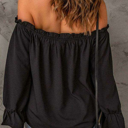Elegant Off-Shoulder Chiffon Top - Ideal for Every Occasion