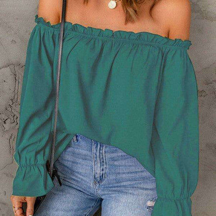 Elegant Off-Shoulder Chiffon Top - Ideal for Every Occasion