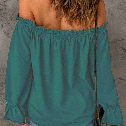 Elegant Off-Shoulder Chiffon Top - Ideal for Every Occasion