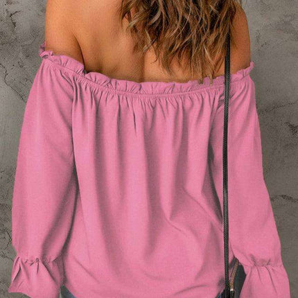 Elegant Off-Shoulder Chiffon Top - Ideal for Every Occasion