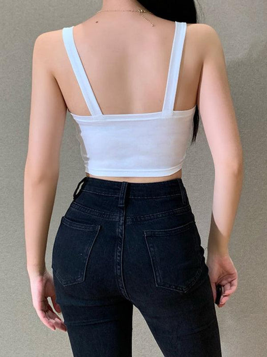 Satin Bow Detail Cropped Top