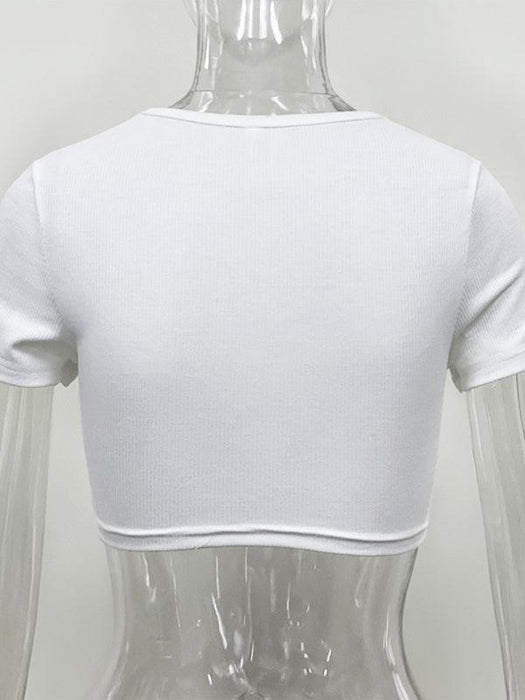 Ring-Embellished Crop Top: The Perfect Fusion of Elegance and Comfort