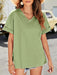Jakoto | Casual Women's Short Sleeve V-neck T-shirt in Solid Color