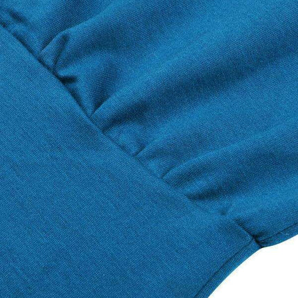 Sophisticated High Waist Knit Dress with Dramatic Balloon Sleeves