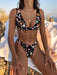 Floral Finesse | Women's High-Waisted Bikini Set