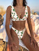 Floral Finesse | Women's High-Waisted Bikini Set