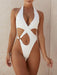 Jakoto | Women's Textured O-ring Detail One-piece Swimsuit