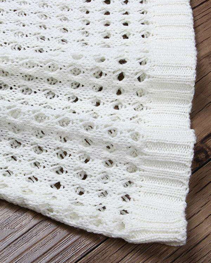 Chic Lace Knit Mini Summer Dress for Women