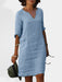 Effortless Chic Linen Tunic Dress - Stylish Comfort for Spring-Summer