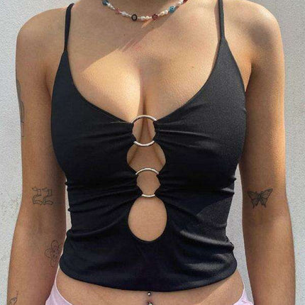 Chic Midriff-Baring Camisole - The Jakoto Collection