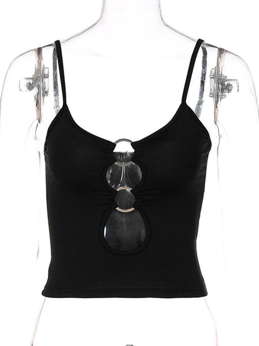 Jakoto Chic & Sexy Cutout Cropped Camisole Top
