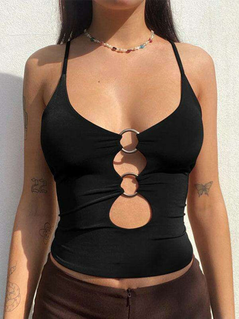 Chic Midriff-Baring Camisole - The Jakoto Collection