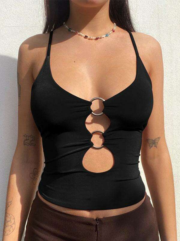 Chic Midriff-Baring Camisole - The Jakoto Collection