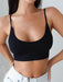 Chic Solid Color Suspender Tube Top with Chest Pad - Women's Stylish Apparel