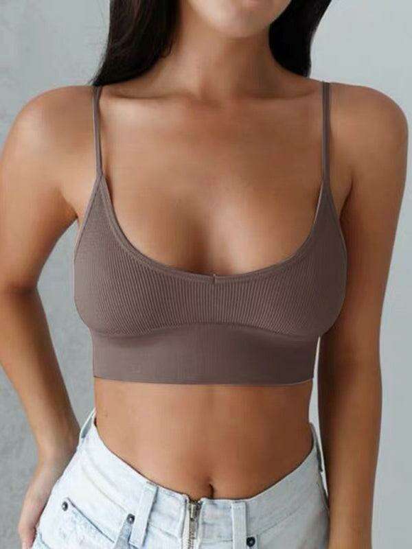 Jakoto Women's Elegant Adjustable Tube Top with Padded Chest and Suspender Straps