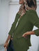 Elegant Women's Solid Color Long-sleeve Suit Jacket with Single-breasted Closure