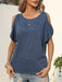 Strapless Solid Color Knit Top with Short Sleeves - Women's Fashion Choice