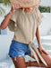 Chic Off-The-Shoulder Top with Waist Tie - Stylish Spring-Summer Blouse