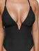 Bohemian Elegance Ribbed Underwire One-Piece Swimsuit for Women