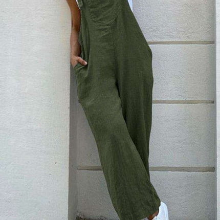 Chic Vibrant Suspender Jumpsuit - Effortless Style for Every Occasion