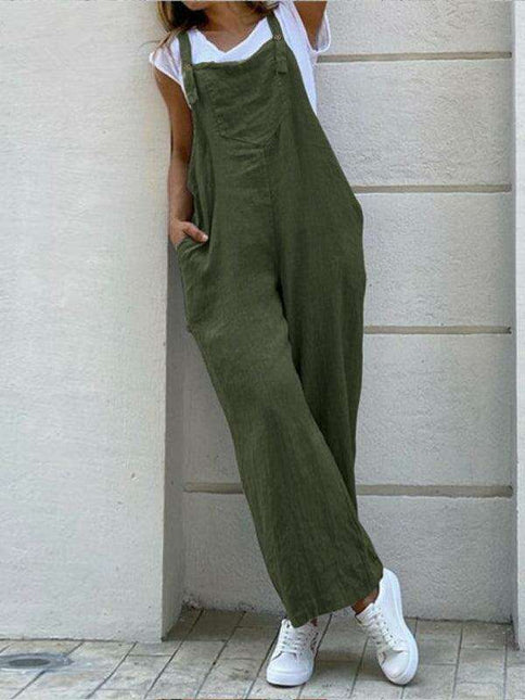 Chic Vibrant Suspender Jumpsuit - Effortless Style for Every Occasion