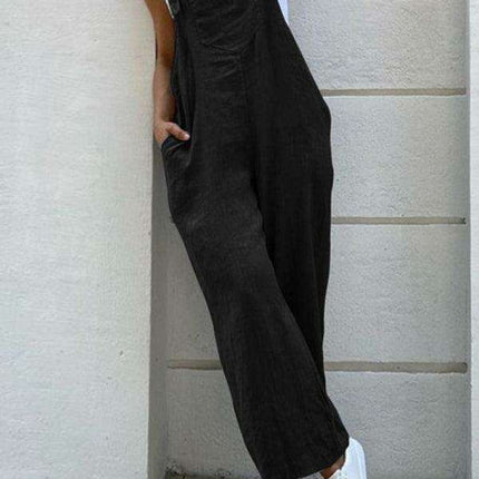 Chic Vibrant Suspender Jumpsuit - Effortless Style for Every Occasion