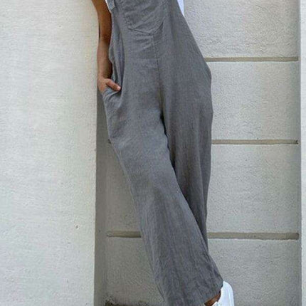 Chic Vibrant Suspender Jumpsuit - Effortless Style for Every Occasion