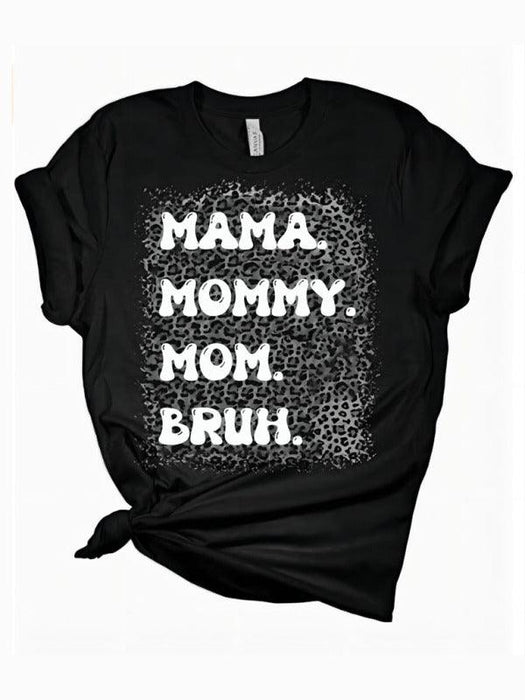 Stylish Women's Mama Print T-shirt for Mother's Day