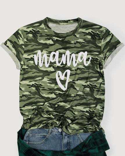 Camo Mama Statement Pullover - Stylish Women's Tee