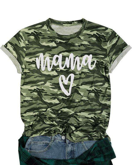 Camo Mama Statement Pullover - Stylish Women's Tee