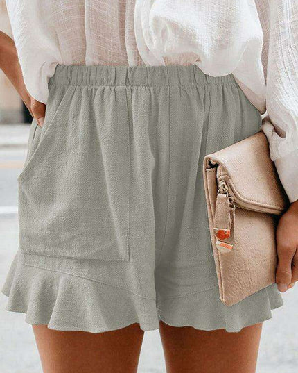 Chic High-Waisted Cotton Shorts - Ultimate Comfort for Every Occasion