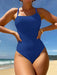 Chic Swimwear: Stylish One-Piece Swimsuit with Chest Pad for Women