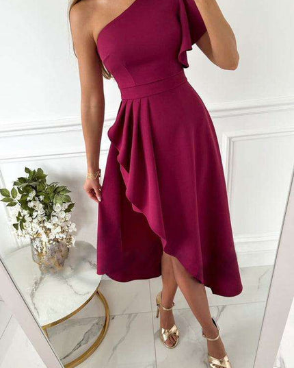 Elegant Off-Shoulder Maxi Gown - Timeless Class