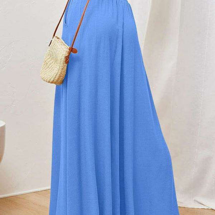 Elegant Silhouette Wide-Leg Pants - Luxurious Comfort
