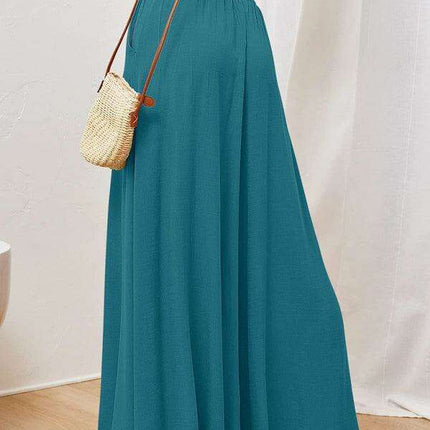 Elegant Silhouette Wide-Leg Pants - Luxurious Comfort