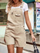 JakotoNew age-reducing multi-pocket washed denim overalls shorts casual pants