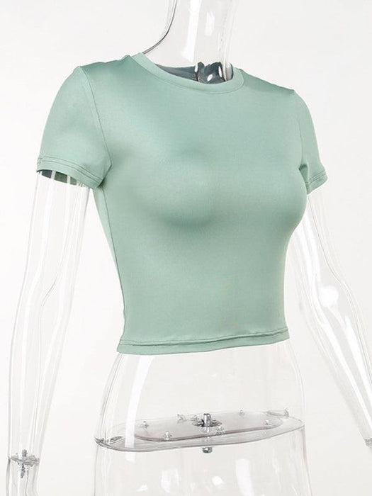 Chic Wardrobe Staple: Women's Soft Polyester Blend Tee for Effortless Elegance