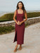Elegant French Bridesmaid Dress with Chic Sling Straps