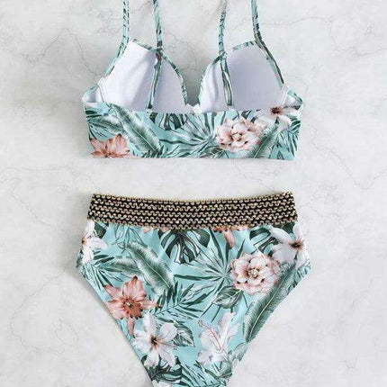 Bohemian Bliss Women's Floral Swimwear Set