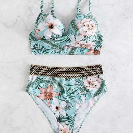Bohemian Bliss Women's Floral Swimwear Set