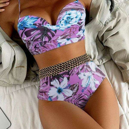 Bohemian Bliss Women's Floral Swimwear Set