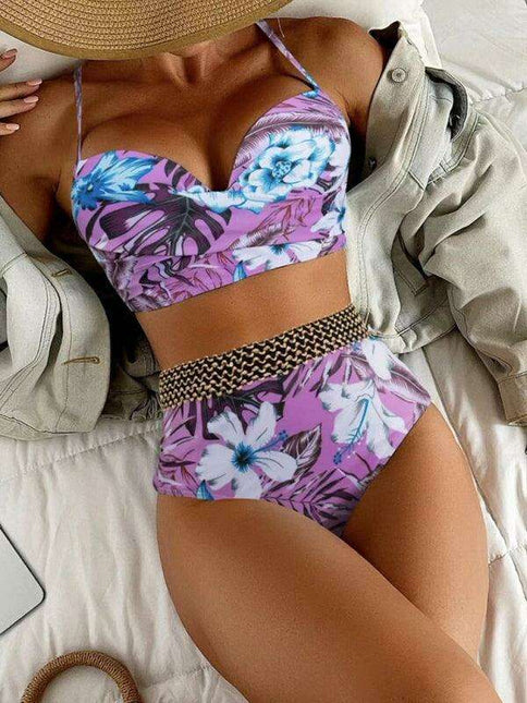 Bohemian Bliss Women's Floral Swimwear Set