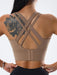 JakotoNew Women's Shockproof Running Fitness Vest Sports Bra - Large Size Push-Up Beautiful Back Yoga Bra