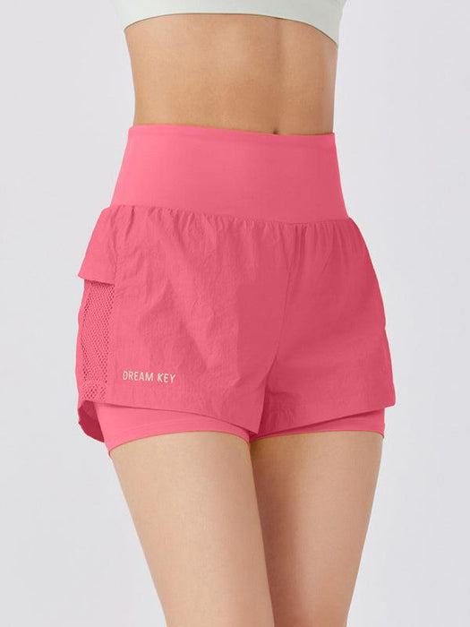 New loose casual breathable fitness yoga quick-drying culottes sports shorts-kakaclo-Rose-S-Très Elite