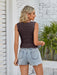 Chic Spice Girl Tank Top with Elegant Puff Sleeves for Effortless Elegance