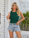 Chic Spice Girl Tank Top with Elegant Puff Sleeves for Effortless Elegance