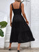 Romantic Solid Color Strapless Camisole Dress with Stylish Twist