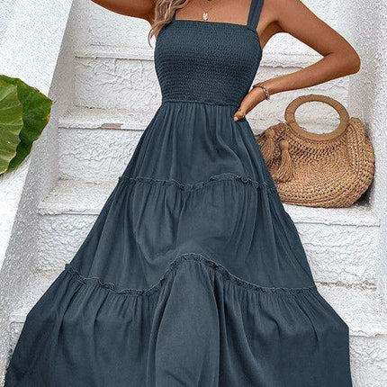 Chic Strapless Twist-Front Dress in Timeless Solid Hue